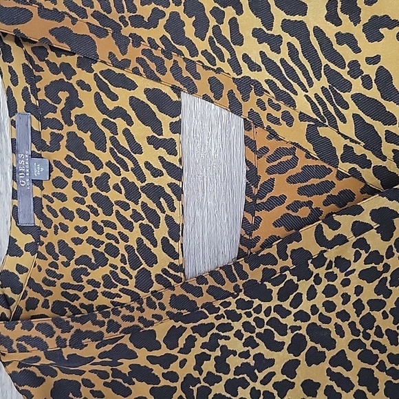 Leopard Print Long Sleeve Women's Top - Picture 3 of 7